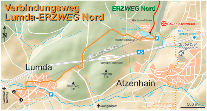 Karte Sichweg Lumda Atzenhain